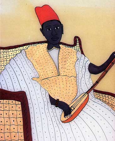 Musicien traditionnel, Gora M'BENGUE. 
